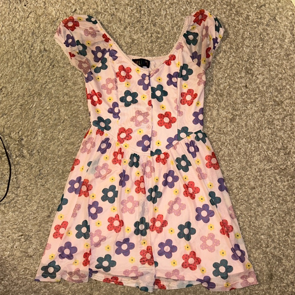 DELIA*S BY DOLLS KILL | YOUTHFUL DAYS FLORAL DRESS - Picture 5 of 10